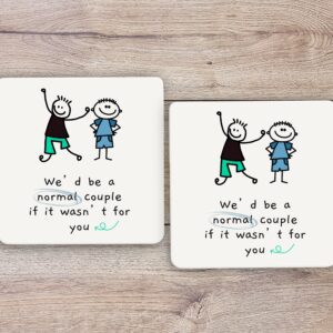 For The Boys Coasters Set Normal Couple
