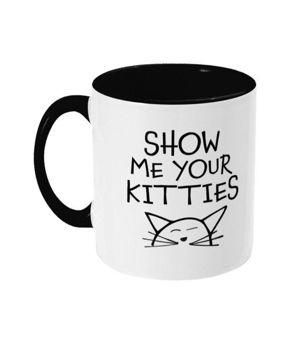 Two Toned Mug Show Me Your Kitties