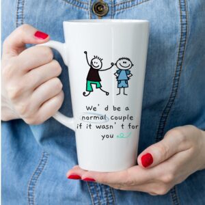 For The Boys 17oz Latte Mug Normal Couple