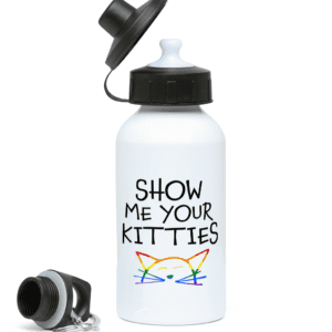 Water Bottle Pride Special Show Me Your Kitties design