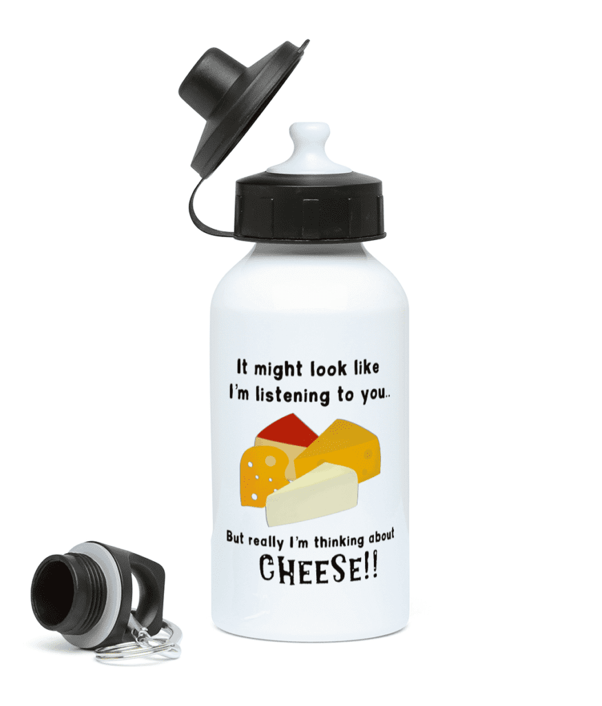 Water Bottle Cheese Crafty Badger