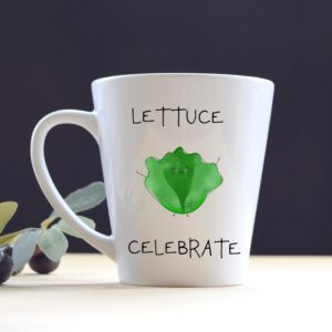 12oz Latte Mug Lettuce Celebrate
