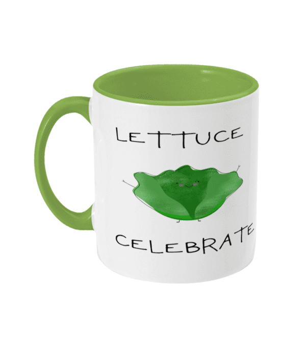Two Toned Mug Lettuce Celebrate