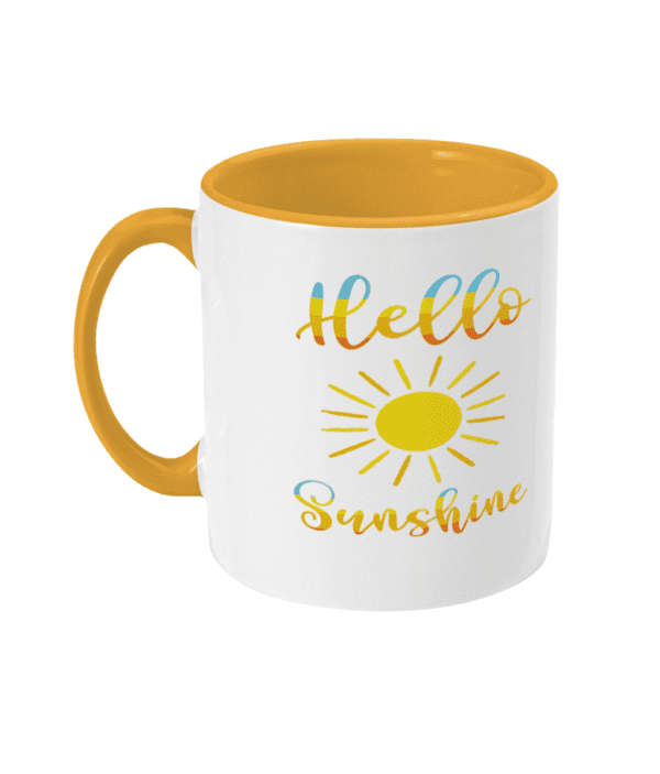 Two Toned Mug Hello Sunshine