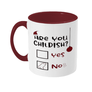 Childish This Christmas Two-toned mug