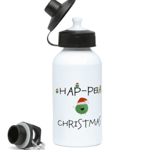Hap-Pea Christmas Water Bottle
