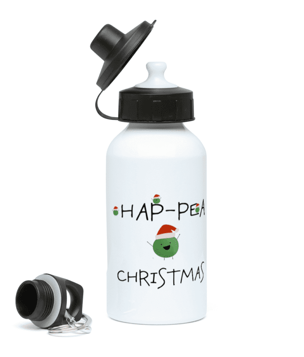 Hap-Pea Christmas Water Bottle
