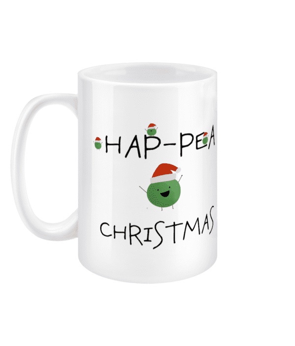 Hap-Pea Christmas 15oz mug